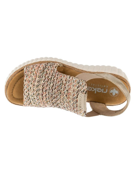 Rieker sandals 69172-60 beżowe 36