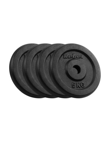 Zestaw obciążeń żeliwnych 4x5kg, otwór 31mm, talerz klasyczny, rebel active