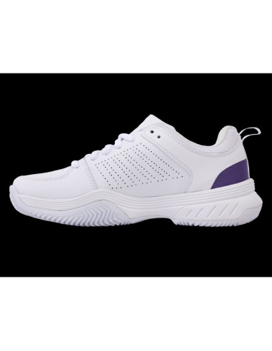 Sneakersy k-swiss court express 2 clay white/purple haze/neon lavender-m (94429-151-m)