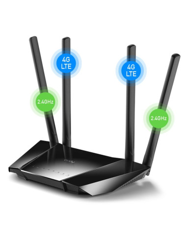 Router cudy lt400_eu 300 mbps wireless n 4g lte cat.4 sim