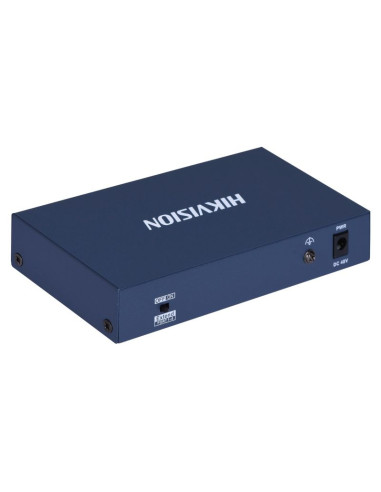 Hikvision ds-3e0106hp-e łącza sieciowe nie zarządzany fast ethernet (10/100) obsługa poe niebieski