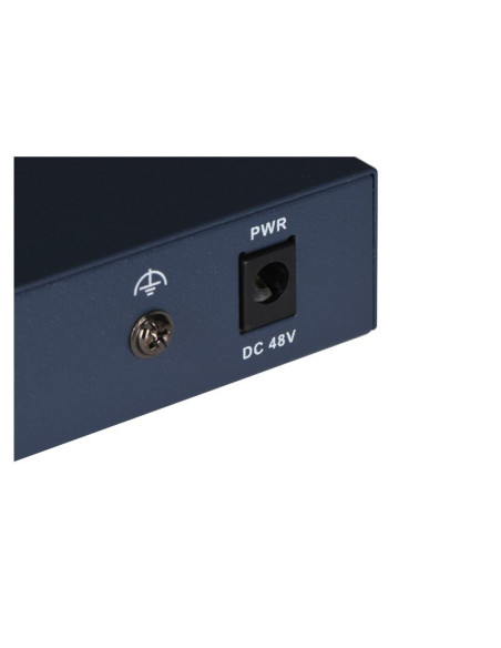Hikvision ds-3e0106hp-e łącza sieciowe nie zarządzany fast ethernet (10/100) obsługa poe niebieski