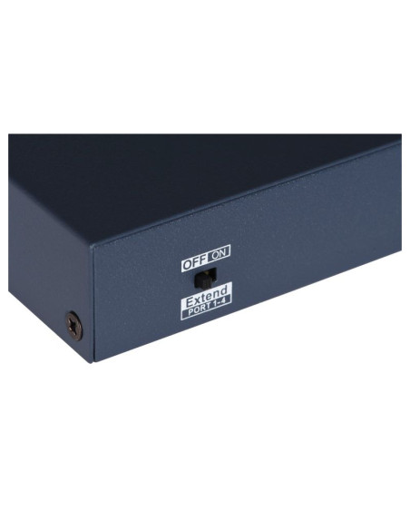 Hikvision ds-3e0106hp-e łącza sieciowe nie zarządzany fast ethernet (10/100) obsługa poe niebieski