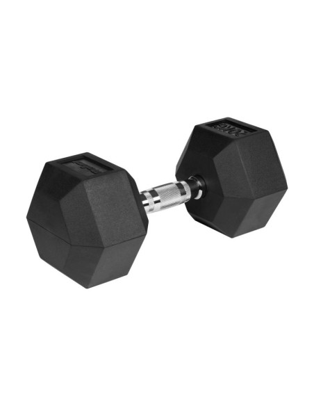 Hantel żeliwny gumowany hex 20 kg rebel active