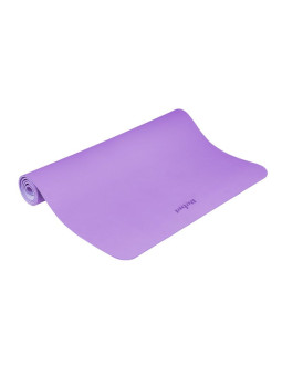 Mata gimnastyczna do ćwiczeń joga, pilates, fitness, 200x115cm, grubość 1cm, materiał tpe, fioletowa, rebel active