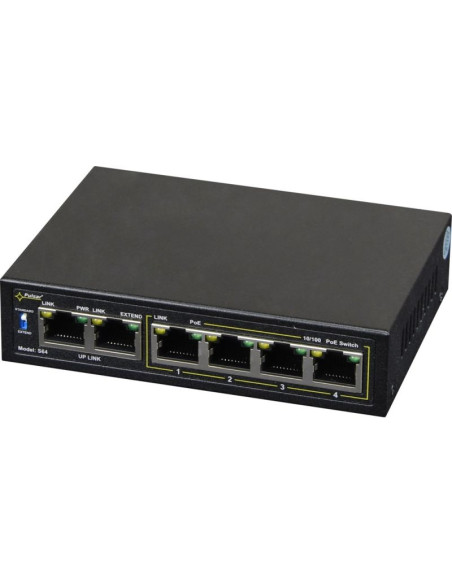 Switch poe pulsar s64 (6x 10/100mbps)