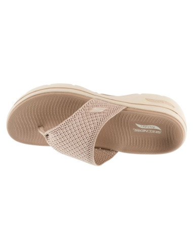 Skechers go walk arch fit 2.0 sandal - carrie 140861-tpe beżowe 36