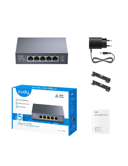 Switch niezarządzalny cudy hs105 5x10/100/1000/2500mbps