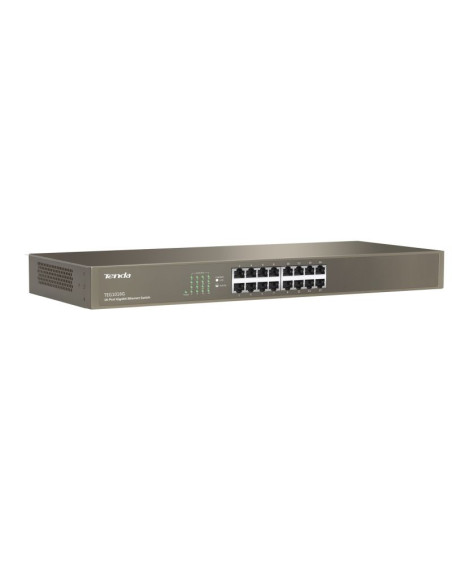 Tenda teg1016g łącza sieciowe nie zarządzany gigabit ethernet (10/100/1000) 1u niebieski