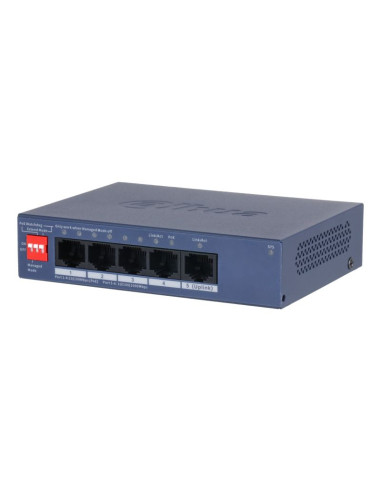 Dahua technology cs4005-4et1gt-36 przełącznik sieciowy zarządzany l2 gigabit ethernet (10/100/1000) obsługa poe niebieski