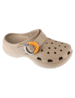 Crocs classic platform dipped buckle clog 213230-2nm beżowe 36/37