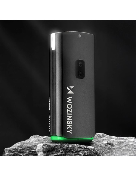 Lampka rowerowa przednia wozinsky + kabel usb-c (3000 lm)  - czarna