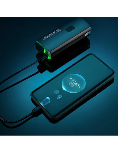 Lampka rowerowa przednia wozinsky + kabel usb-c (3000 lm)  - czarna
