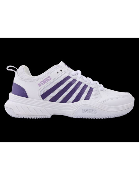 Sneakersy k-swiss court express 2 white/purple haze/neon lavender-m (94428-151-m)