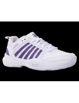 Sneakersy k-swiss court express 2 white/purple haze/neon lavender-m (94428-151-m) 2