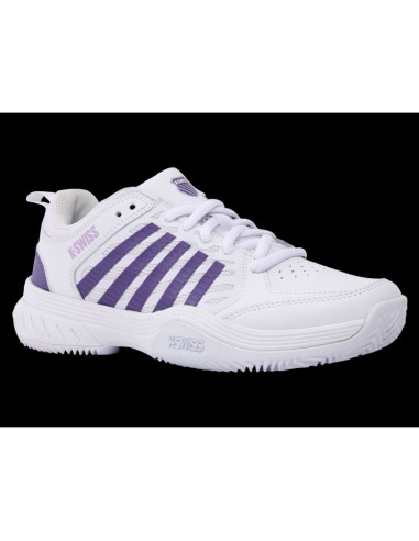 Sneakersy k-swiss court express 2 white/purple haze/neon lavender-m (94428-151-m)
