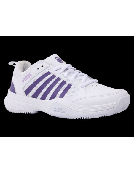 Sneakersy k-swiss court express 2 white/purple haze/neon lavender-m (94428-151-m)