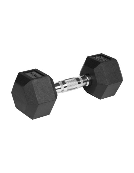 Hantle żeliwne gumowane hex 2x9 kg rebel active