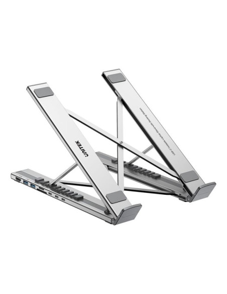 Unitek podstawka pod laptop regulowana + hub usb-c/a, hdmi 2.0, pd 100w