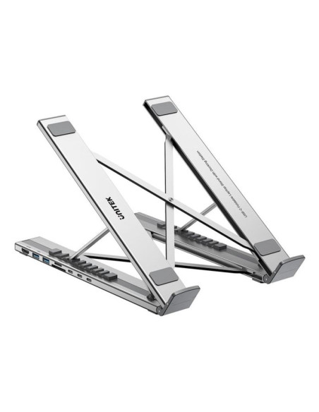 Unitek podstawka pod laptop regulowana + hub usb-c/a, hdmi 2.0, pd 100w
