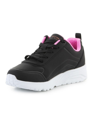 Skechers uno lite easy zip 310387l-bkrg black/rose gold