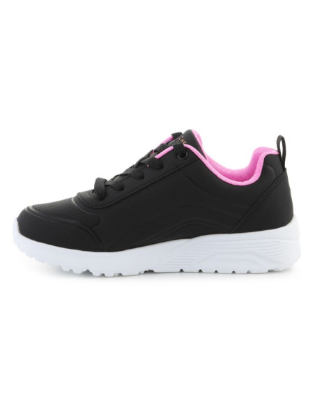 Skechers uno lite easy zip 310387l-bkrg black/rose gold
