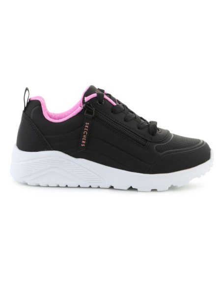 Skechers uno lite easy zip 310387l-bkrg black/rose gold