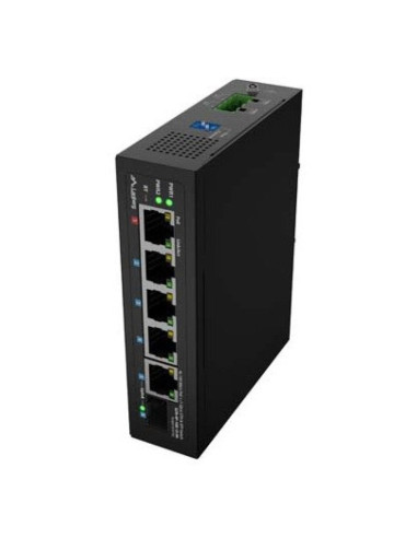Switch lanberg ilfe-4p-1ge-1s-90 light industrial poe 1xbt 3xat sfp+eth din fast ethernet