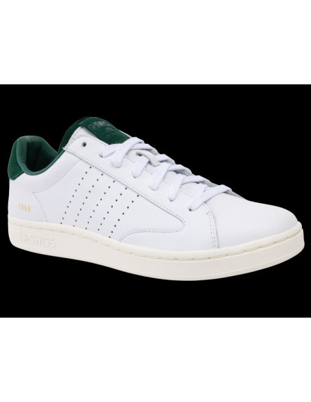 Sneakersy k-swiss lozan klub lth white/posy green/snow white-m (07263-130-m)