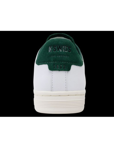 Sneakersy k-swiss lozan klub lth white/posy green/snow white-m (07263-130-m)