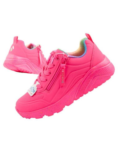 Skechers buty sneakersy sportowe dziecięce uno lite różowe wygodne