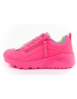 Skechers buty sneakersy sportowe dziecięce uno lite różowe wygodne 2