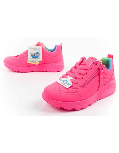 Skechers buty sneakersy sportowe dziecięce uno lite różowe wygodne