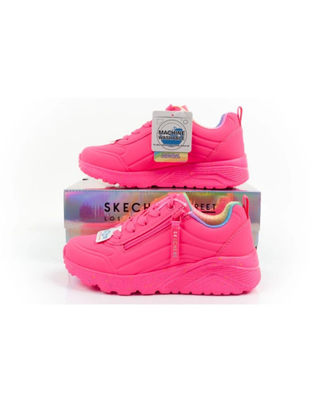 Skechers buty sneakersy sportowe dziecięce uno lite różowe wygodne