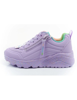 Skechers buty sneakersy sportowe dziecięce uno lite fioletowe wygodne 2