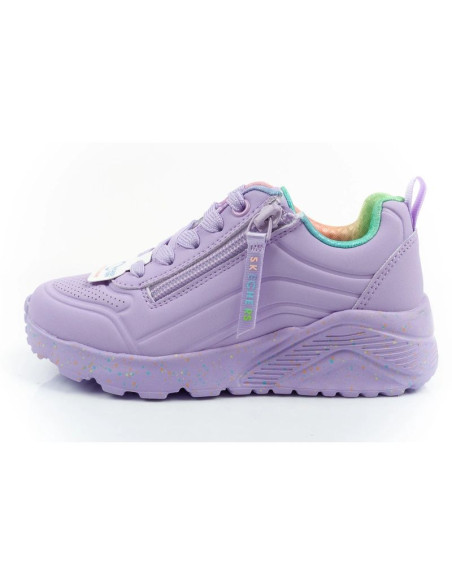 Skechers buty sneakersy sportowe dziecięce uno lite fioletowe wygodne