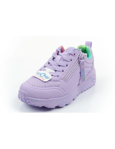 Skechers buty sneakersy sportowe dziecięce uno lite fioletowe wygodne