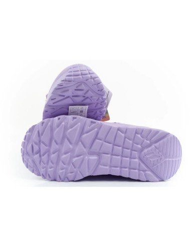 Skechers buty sneakersy sportowe dziecięce uno lite fioletowe wygodne