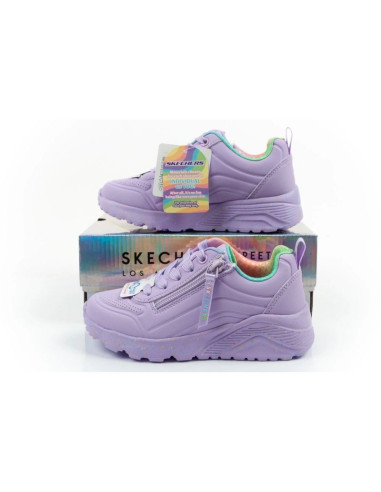 Skechers buty sneakersy sportowe dziecięce uno lite fioletowe wygodne