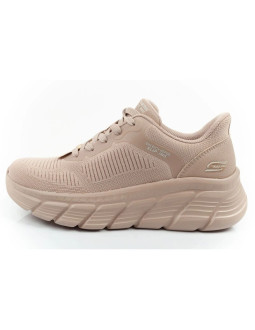Skechers buty damskie sportowe bobs b flex slip-ins beżowe wygodne 2