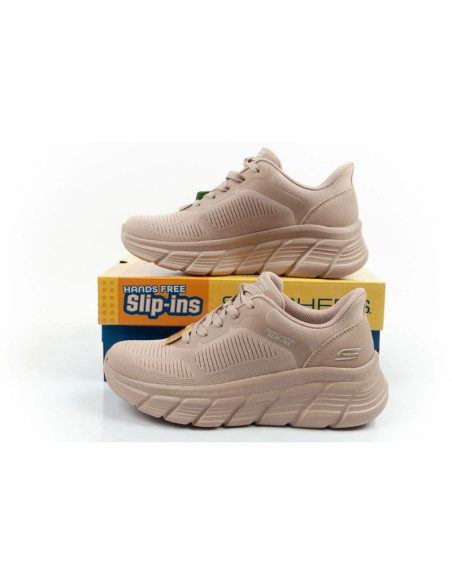 Skechers buty damskie sportowe bobs b flex slip-ins beżowe wygodne