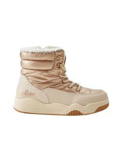 Lee cooper buty zimowe damskie metaliczne ocieplane botki na zamek