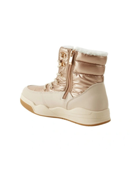 Lee cooper buty zimowe damskie metaliczne ocieplane botki na zamek