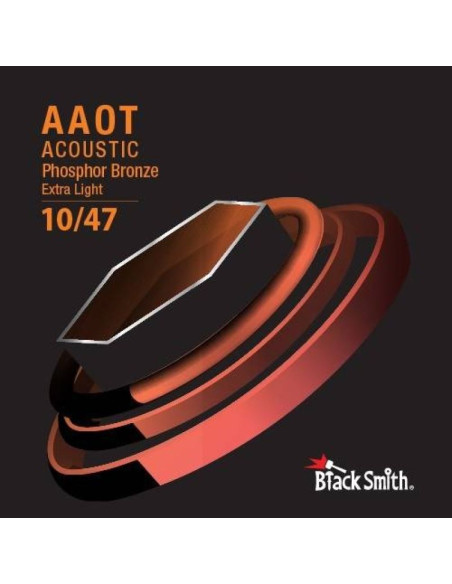 Blacksmith aapb-1047 extra light - struny do gitary akustycznej 3-pak