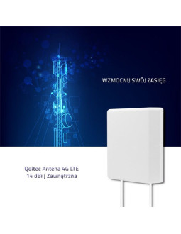 Qoltec antena 4g lte | 14dbi | zewnętrzna 2