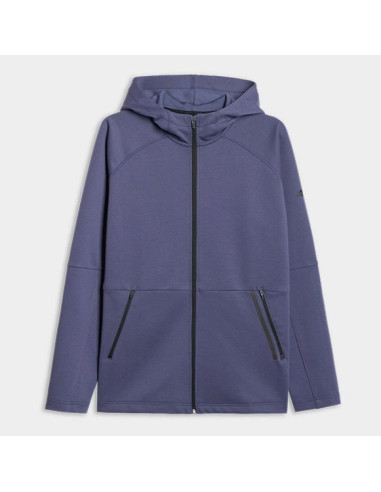 Bluza dresowa rozpinana z kapturem męska 4f 4fwaw25tswsm1865-22s