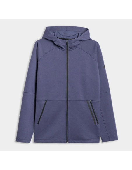 Bluza dresowa rozpinana z kapturem męska 4f 4fwaw25tswsm1865-22s