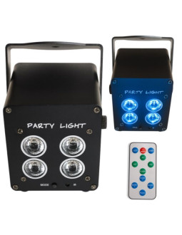 Light4me accu par 4x3w reflektor akumulatorowy 360