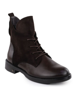 Botki zamszowe damskie brązowe potocki z25-sz12080
