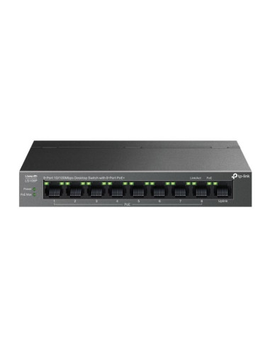 Tp-link litewave ls109p łącza sieciowe nie zarządzany fast ethernet (10/100) obsługa poe czarny